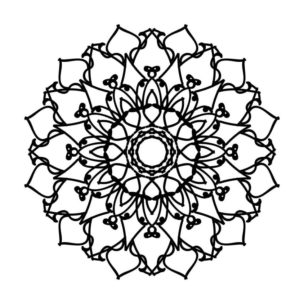 handgezeichnetes Mandala. dekoration in ethnischer orientalischer gekritzelverzierung. vektor