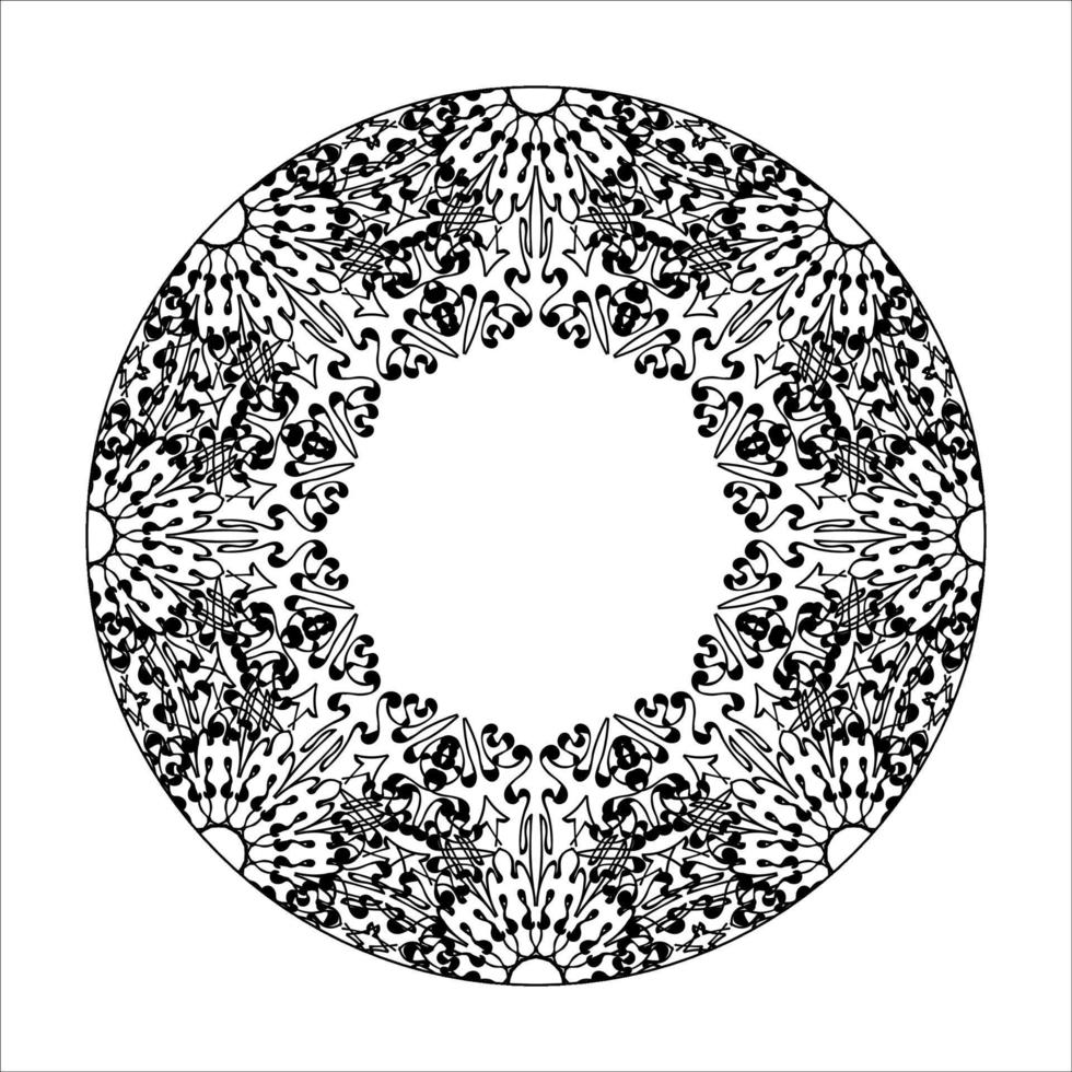 handgezeichnetes Mandala. dekoration in ethnischer orientalischer gekritzelverzierung. vektor