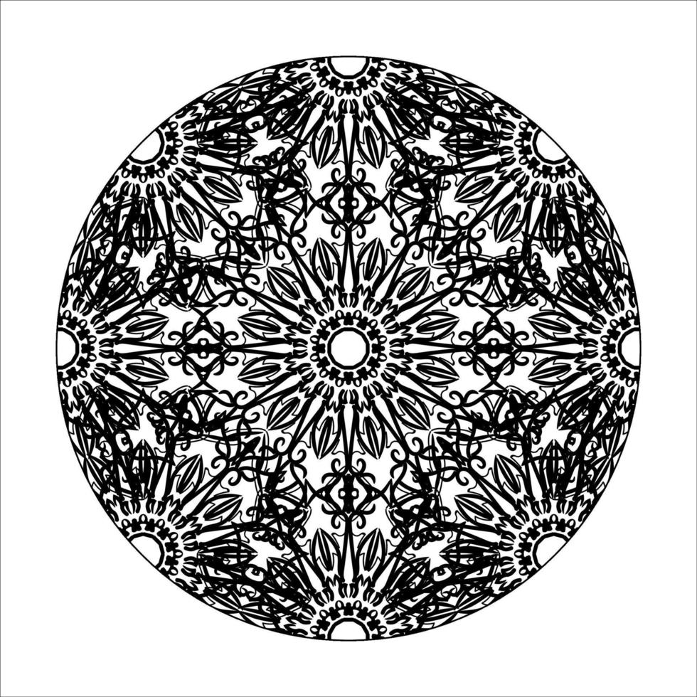 handgezeichnetes Mandala. dekoration in ethnischer orientalischer gekritzelverzierung. vektor