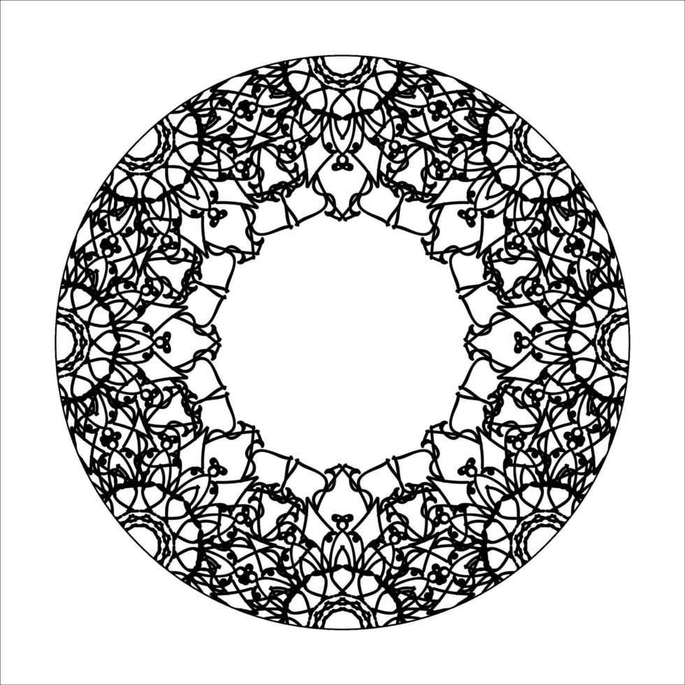 handgezeichnetes Mandala. dekoration in ethnischer orientalischer gekritzelverzierung. vektor