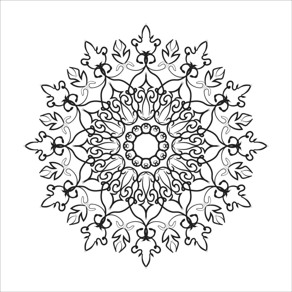 handritad mandala. dekoration i etniska orientaliska doodle prydnad. vektor