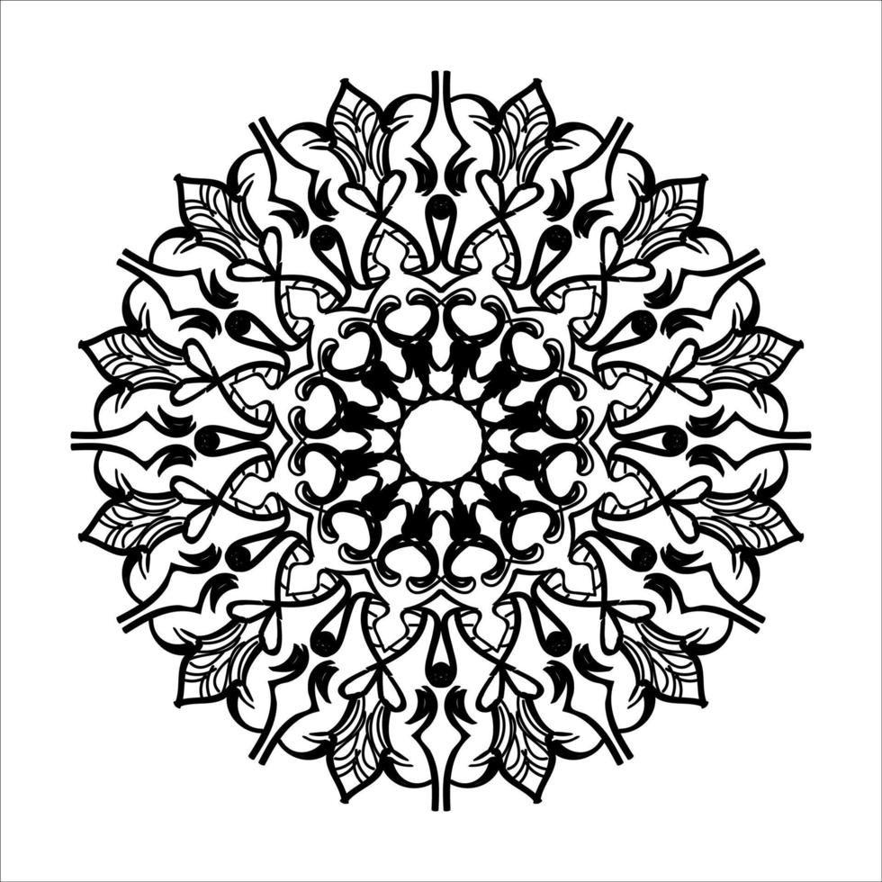 handgezeichnetes Mandala. dekoration in ethnischer orientalischer gekritzelverzierung. vektor