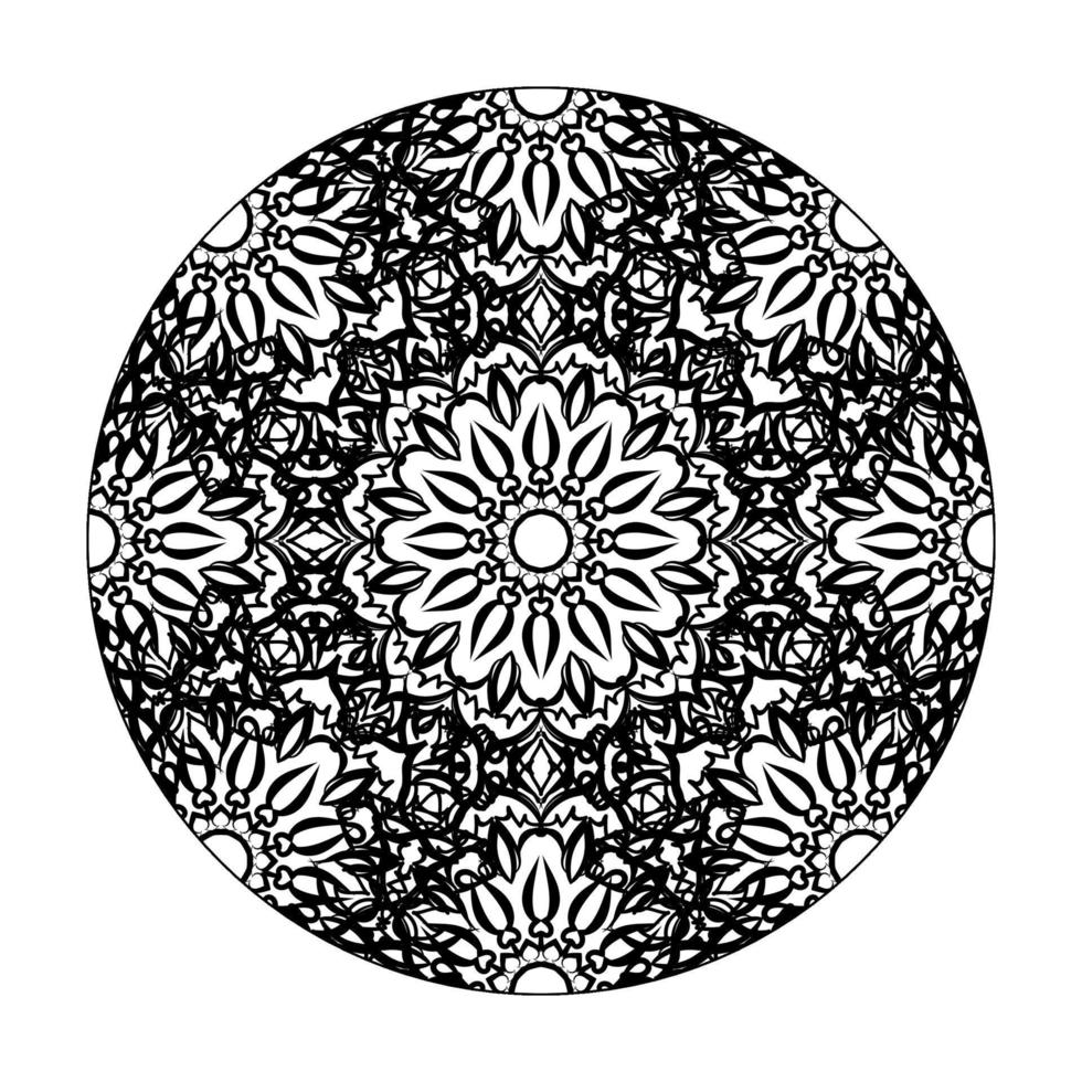 handgezeichnetes Mandala. dekoration in ethnischer orientalischer gekritzelverzierung. vektor