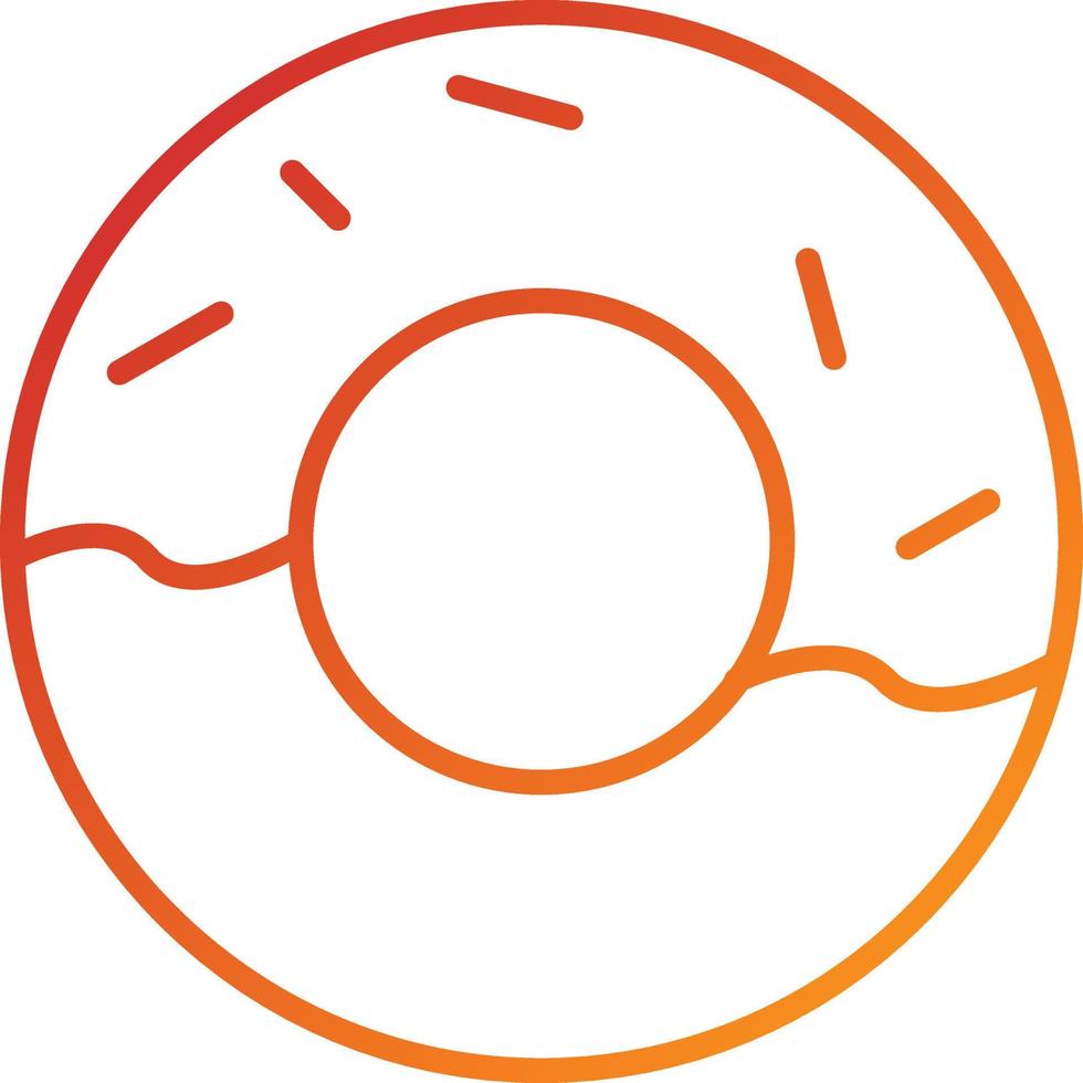 Donut-Symbol-Stil vektor