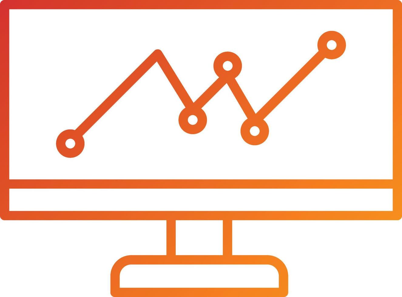 Symbolstil für Webanalysen vektor