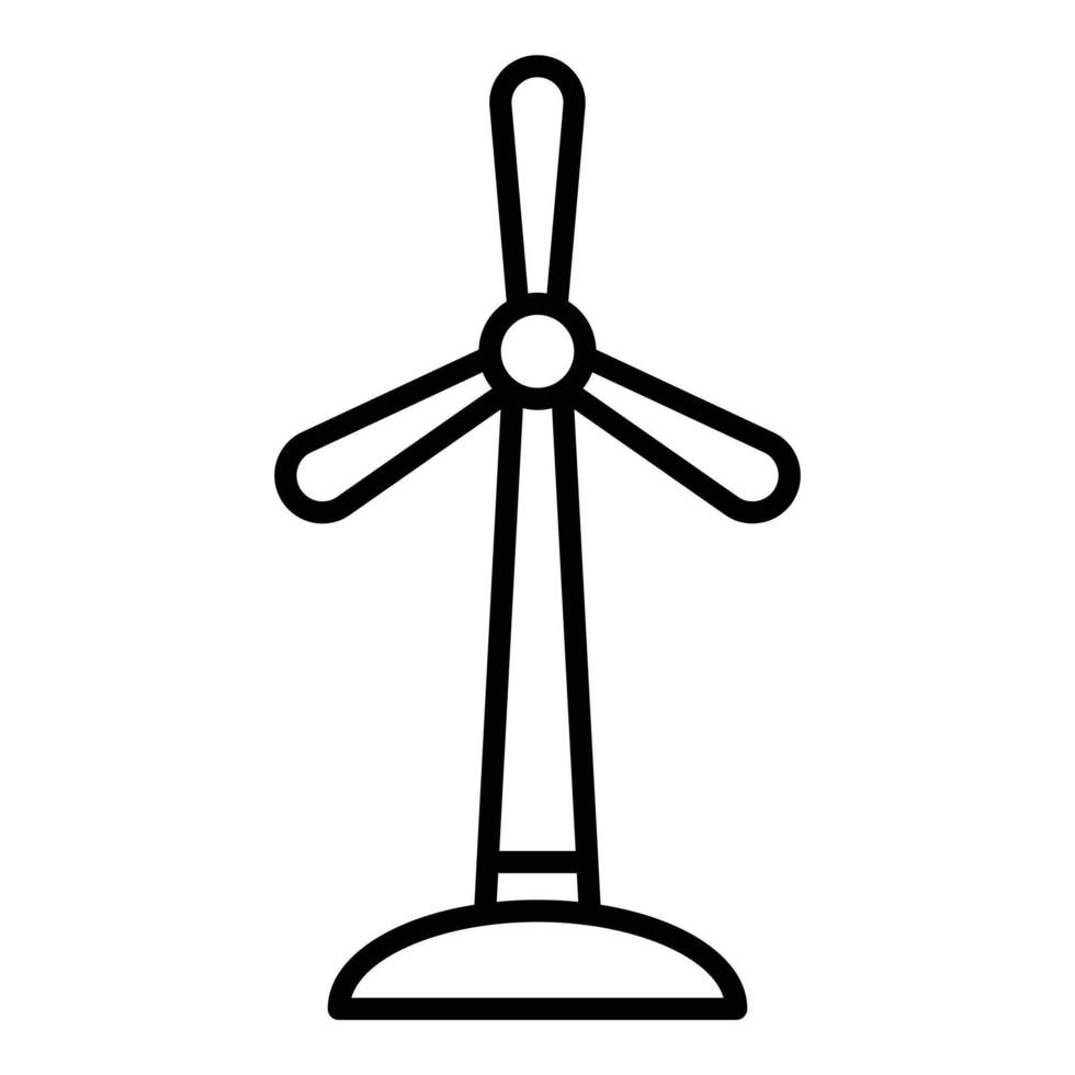 Windmühlensymbol-Stil vektor