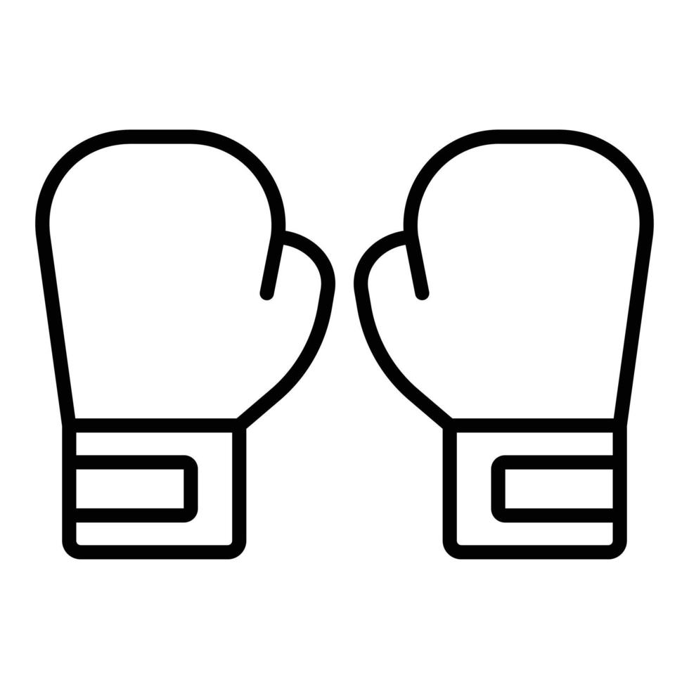 Boxhandschuhe Icon-Stil vektor