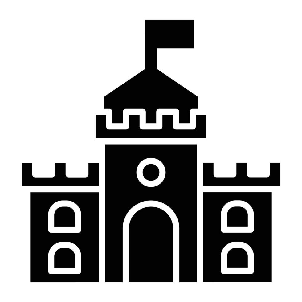 Burg-Symbol-Stil vektor