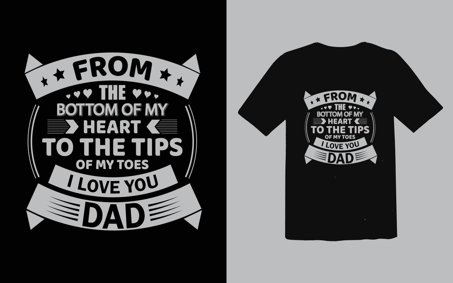 fars dag pappa typografi t-shirt design vektor