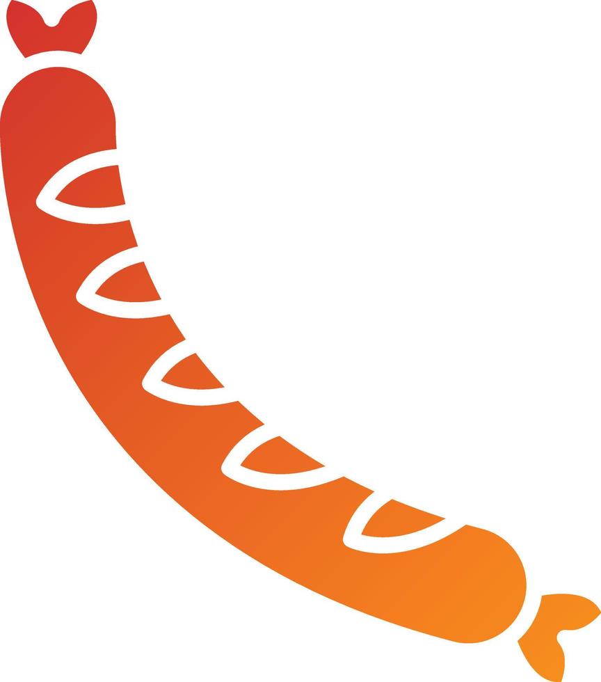 Wurst-Icon-Stil vektor