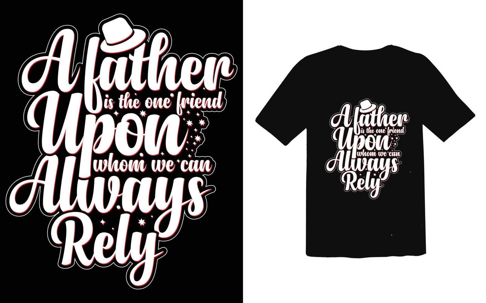 typografischer T-Shirt-Designvektor des Vatertags, trendiges Vati-T-Shirt-Design vektor