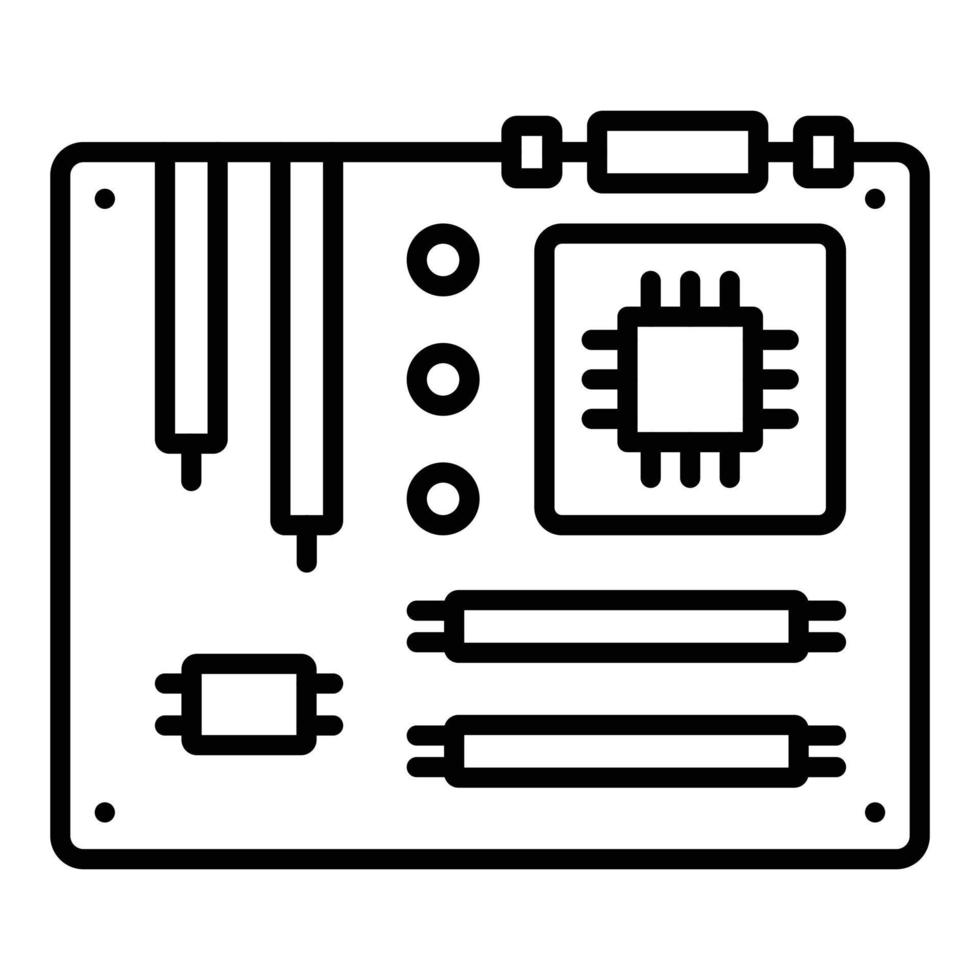 Motherboard-Icon-Stil vektor