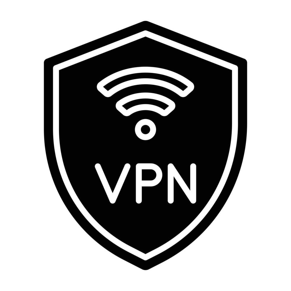 VPN-Symbolstil vektor