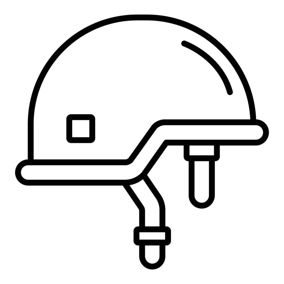 Soldat Helm Icon-Stil vektor