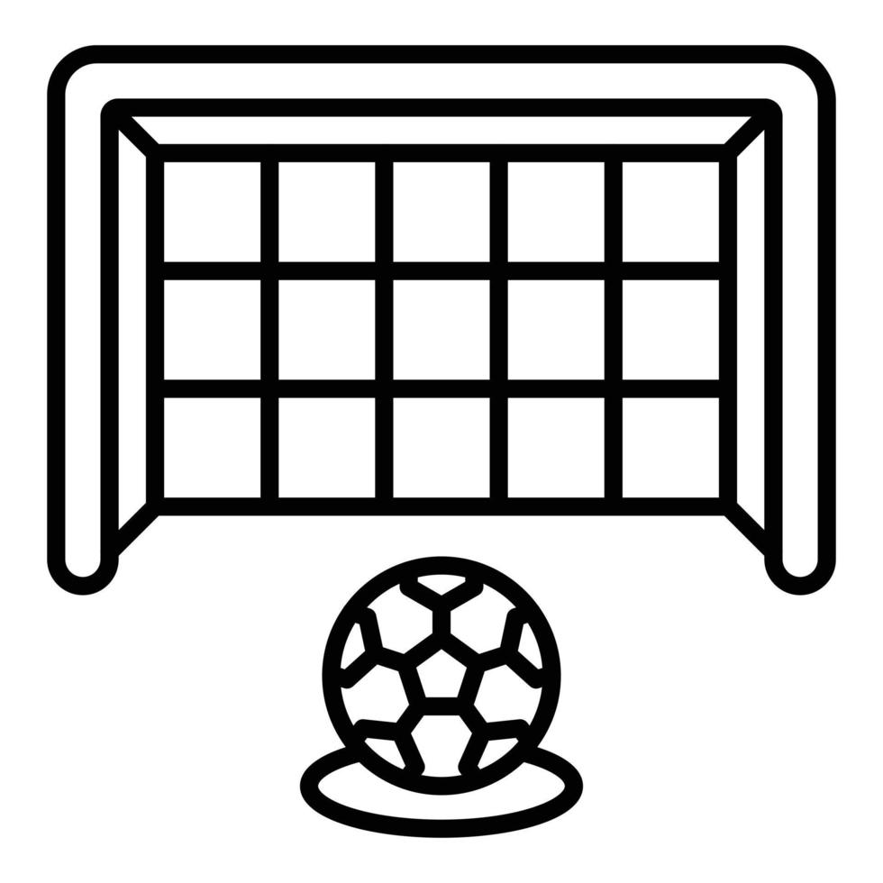 Fußball-Freistoß-Icon-Stil vektor