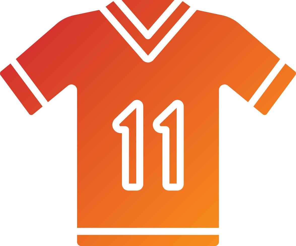 Fußball-Trikot-Icon-Stil vektor