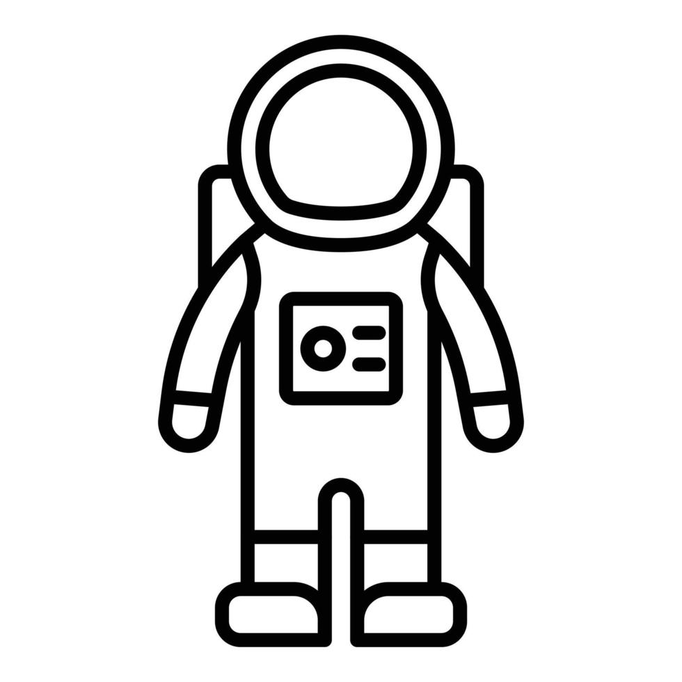 Astronautenanzug-Ikonenstil vektor