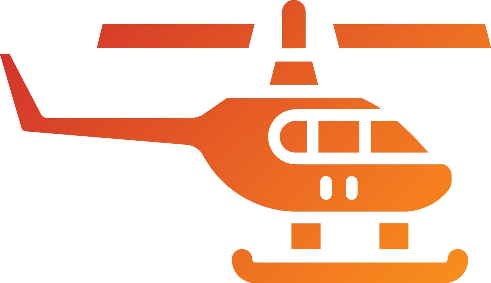 Armee-Hubschrauber-Symbol-Stil vektor
