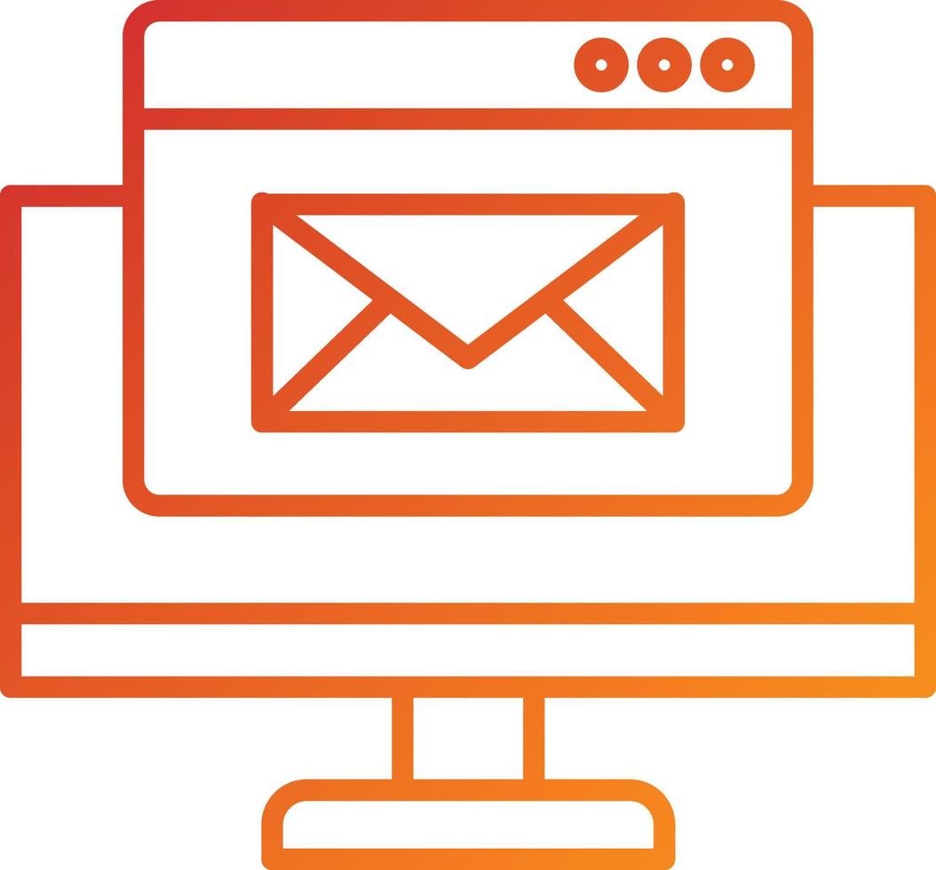 Symbolstil für E-Mail-Marketing vektor