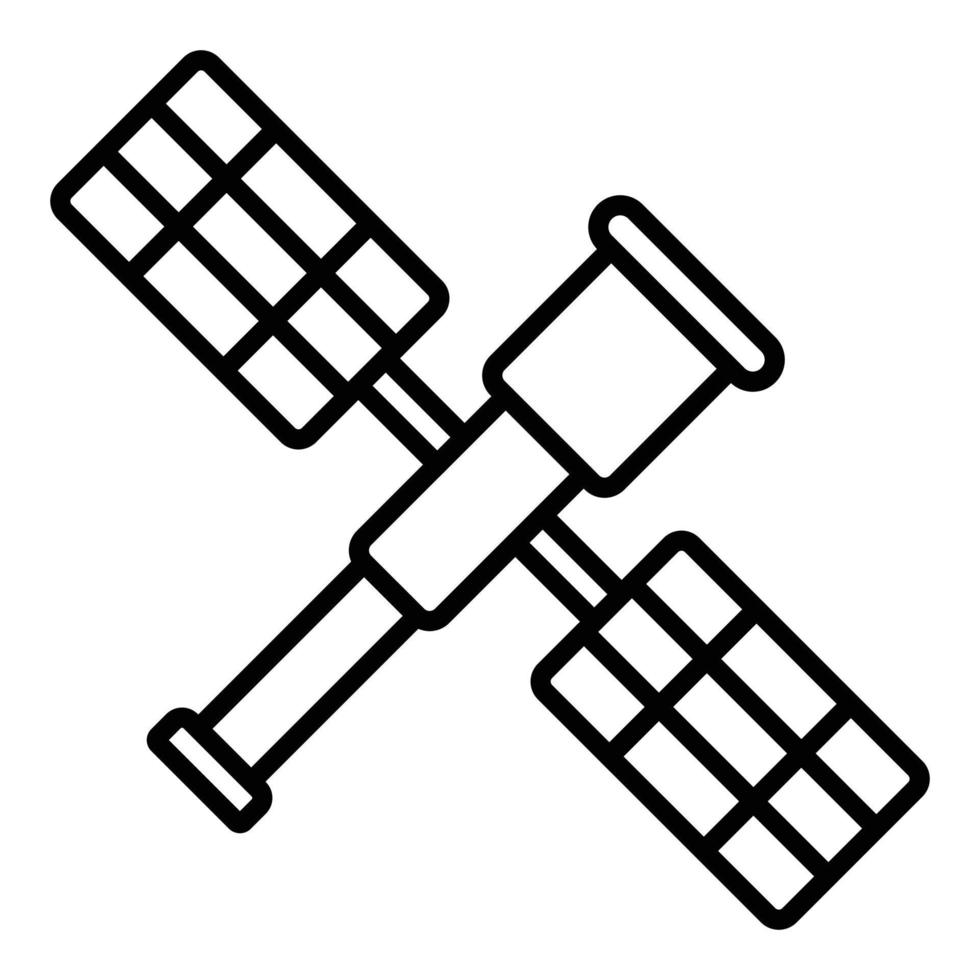 hubble teleskop ikon stil vektor