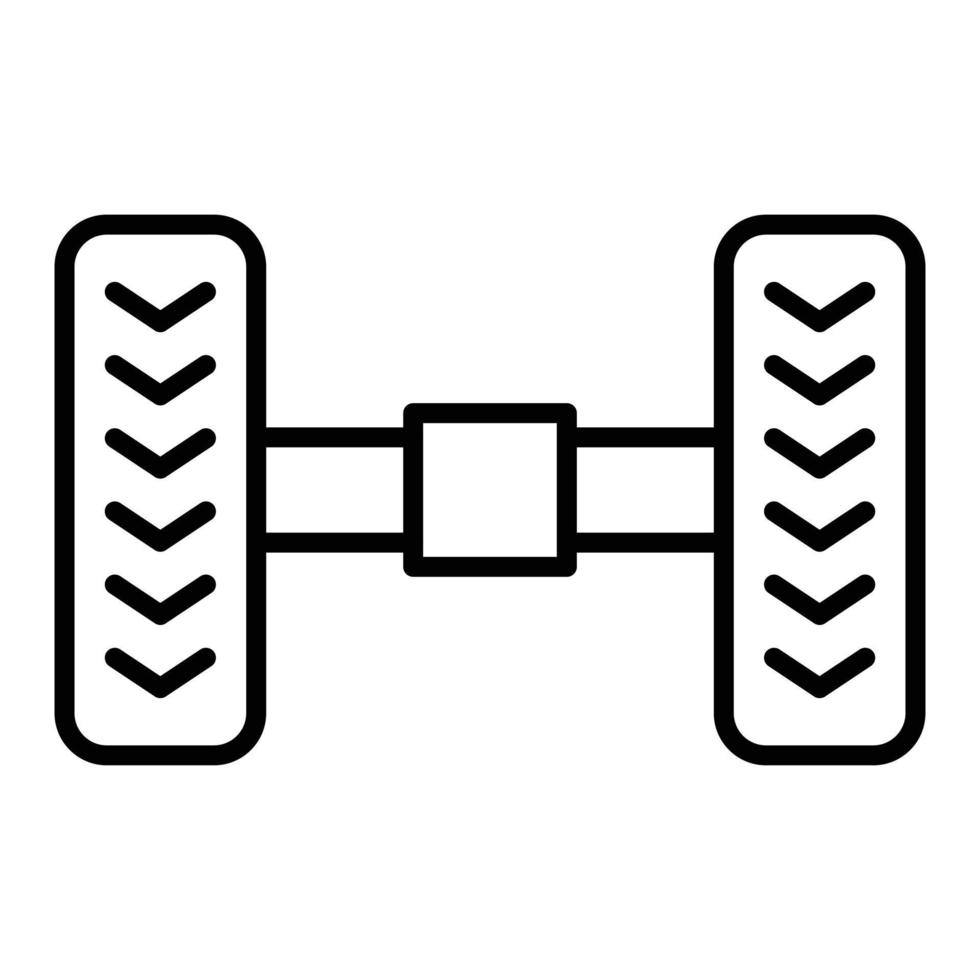 Symbolstil für die Radausrichtung vektor