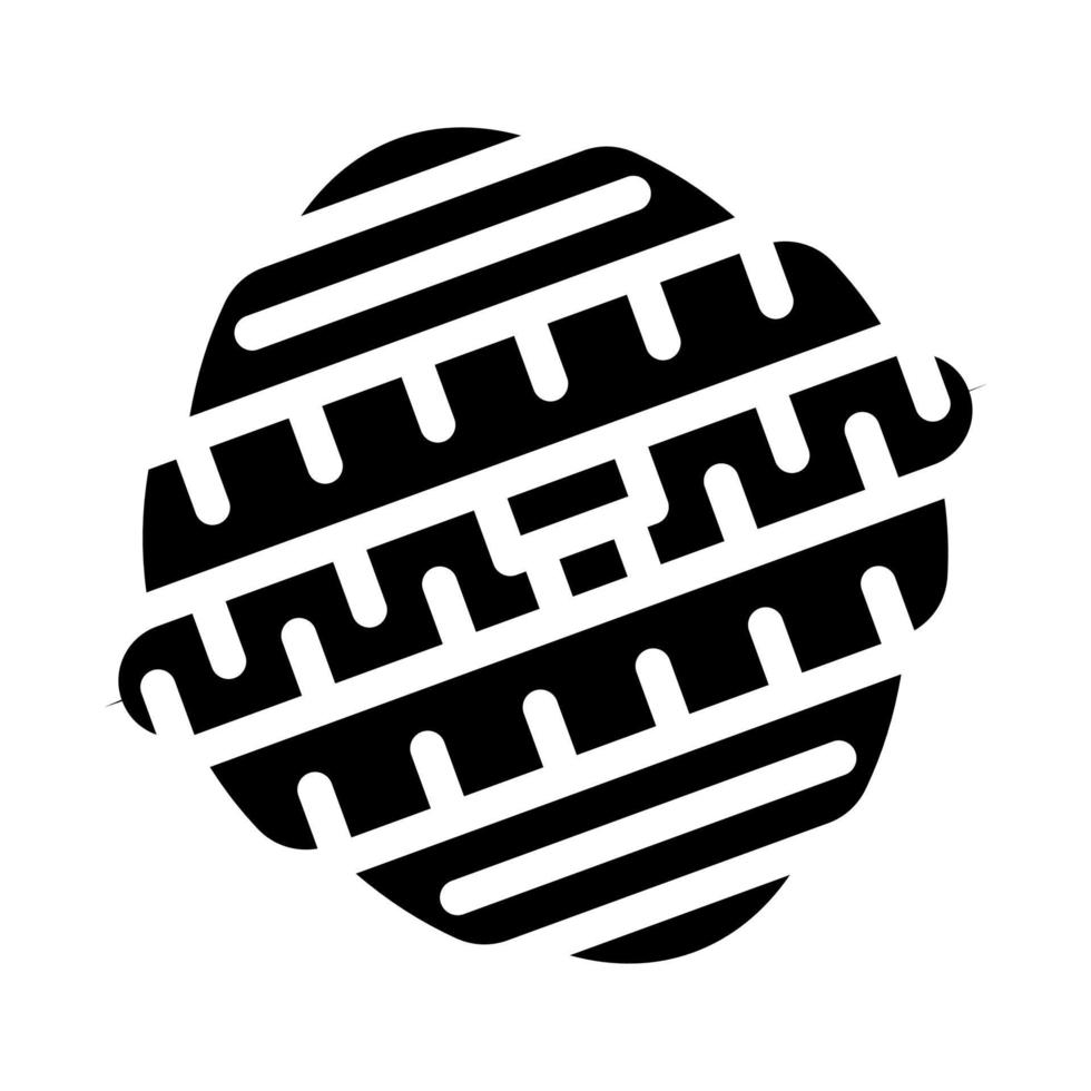 Wäsche Ball Glyphe Symbol Vektor Illustration