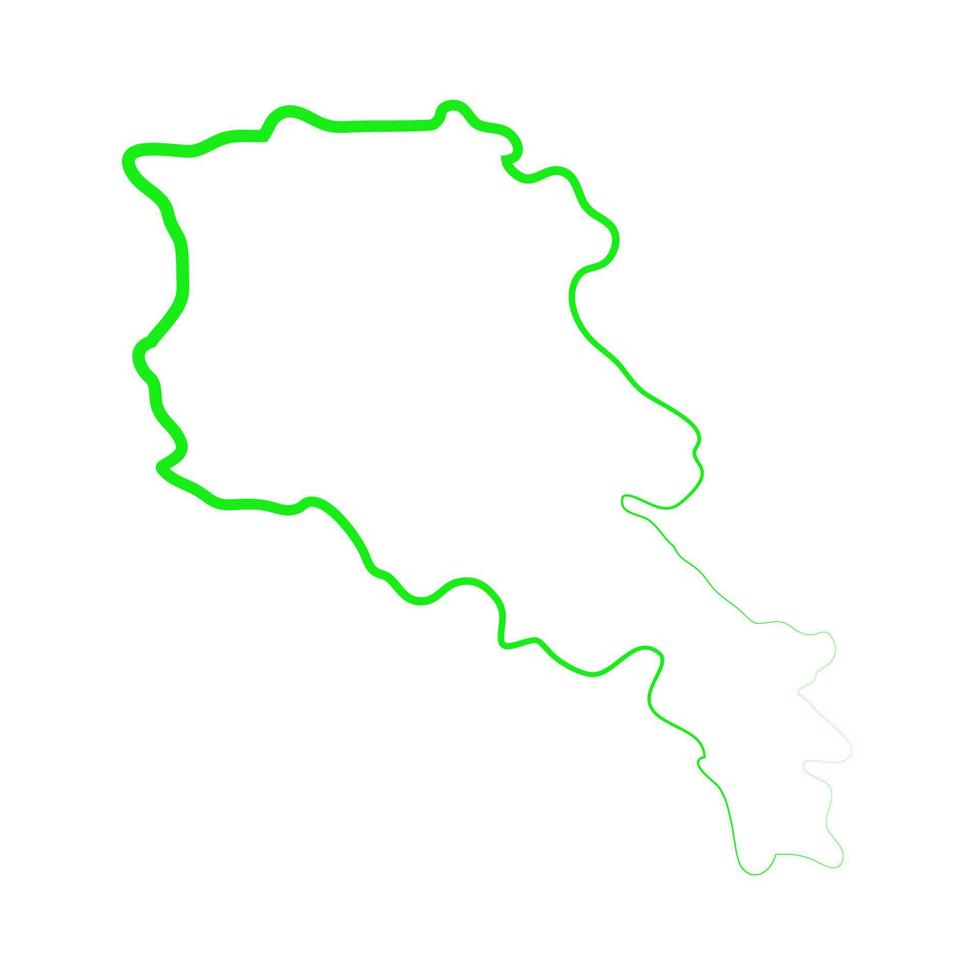 armenien karta illustrerad på en vit bakgrund vektor