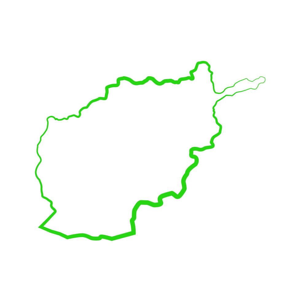 afghanistan karta illustrerad på vit bakgrund vektor
