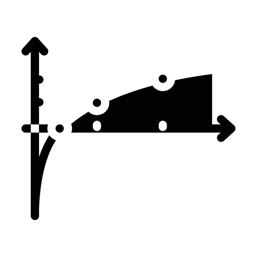 funktioner och grafik lektion glyfikon vektorillustration vektor