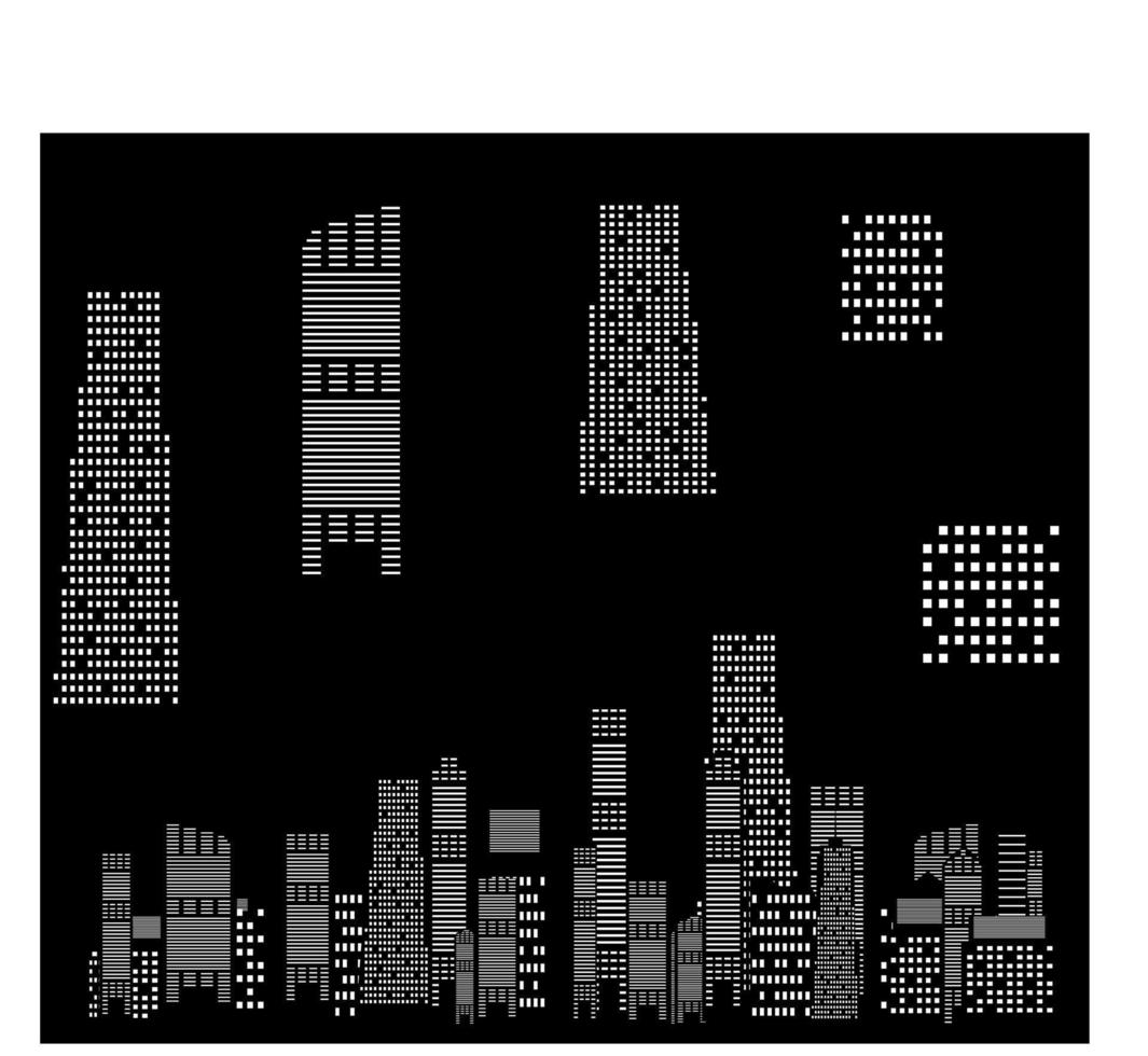 vektor illustration av städer siluett