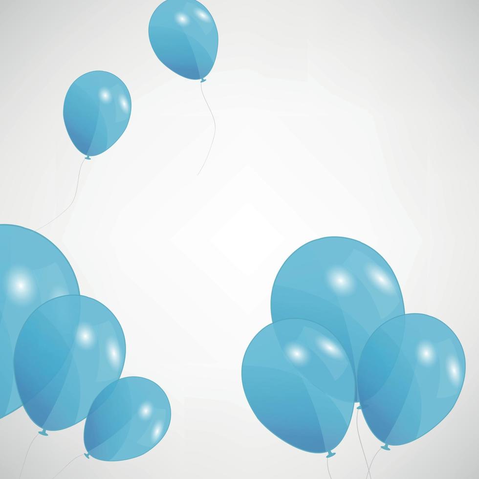 Reihe von farbigen Luftballons, Vektorillustration. Folge 10. vektor
