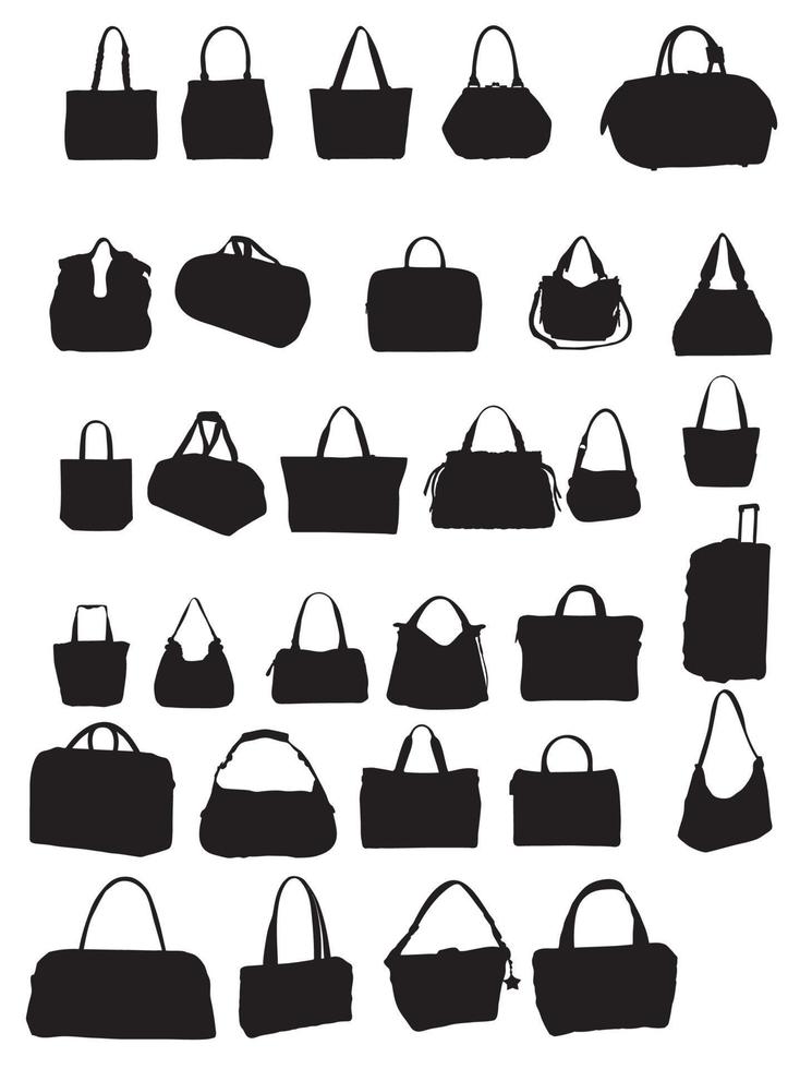 Silhouette Tasche Vektor-Illustration vektor