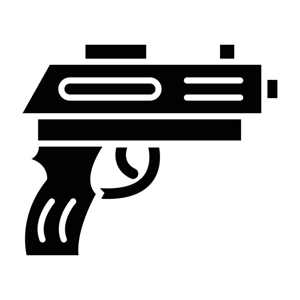 pistol ikon stil vektor