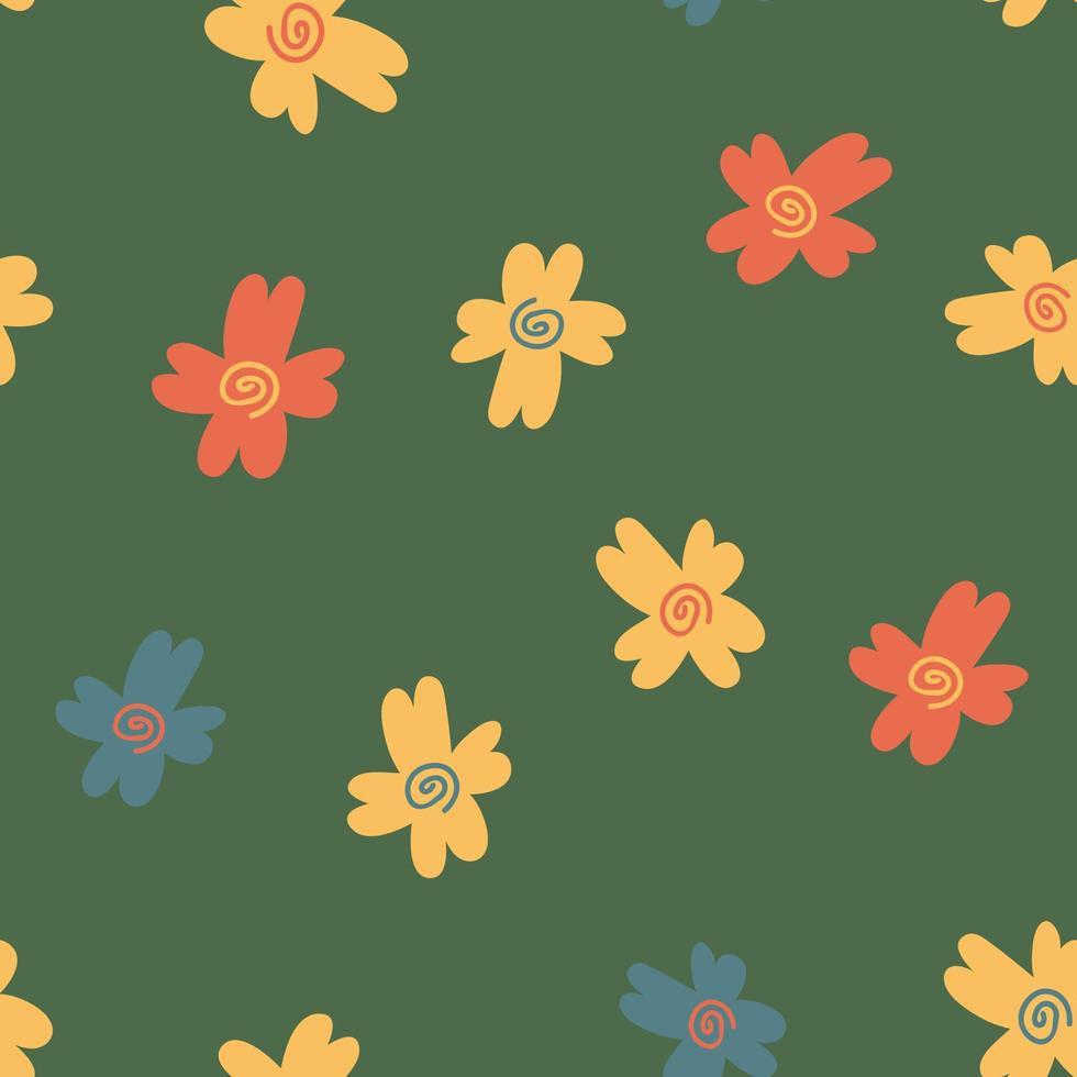 florales nahtloses Muster. farbenfrohe Oberflächengestaltung vektor