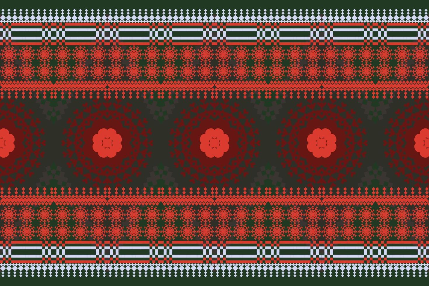 traditionelles Design des geometrischen ethnischen orientalischen Musters für Hintergrund, Kleidung, Verpackung, Batik, Stoff, Stickereiart. vektor