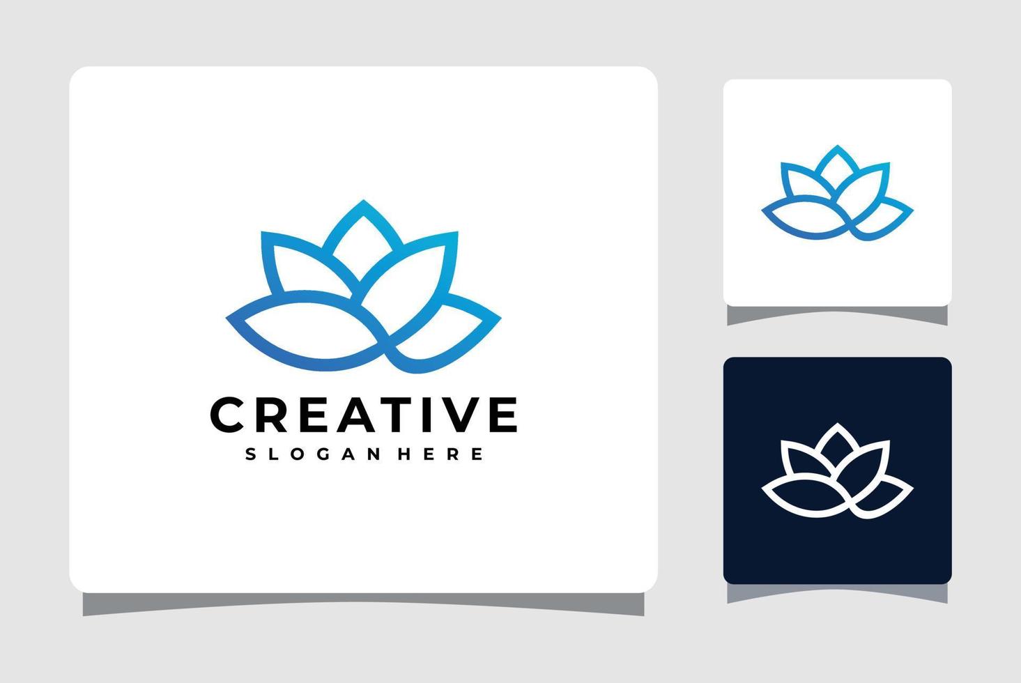 Beauty-Lotusblumen-Logo-Vorlage Inspiration vektor