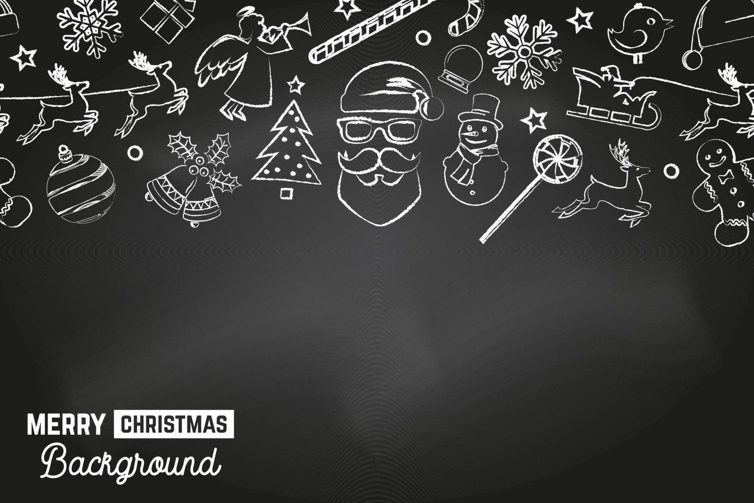 Nahtloses Muster mit Weihnachtssymbolen. frohe weihnachten hintergrund. Vektor-Illustration. vektor