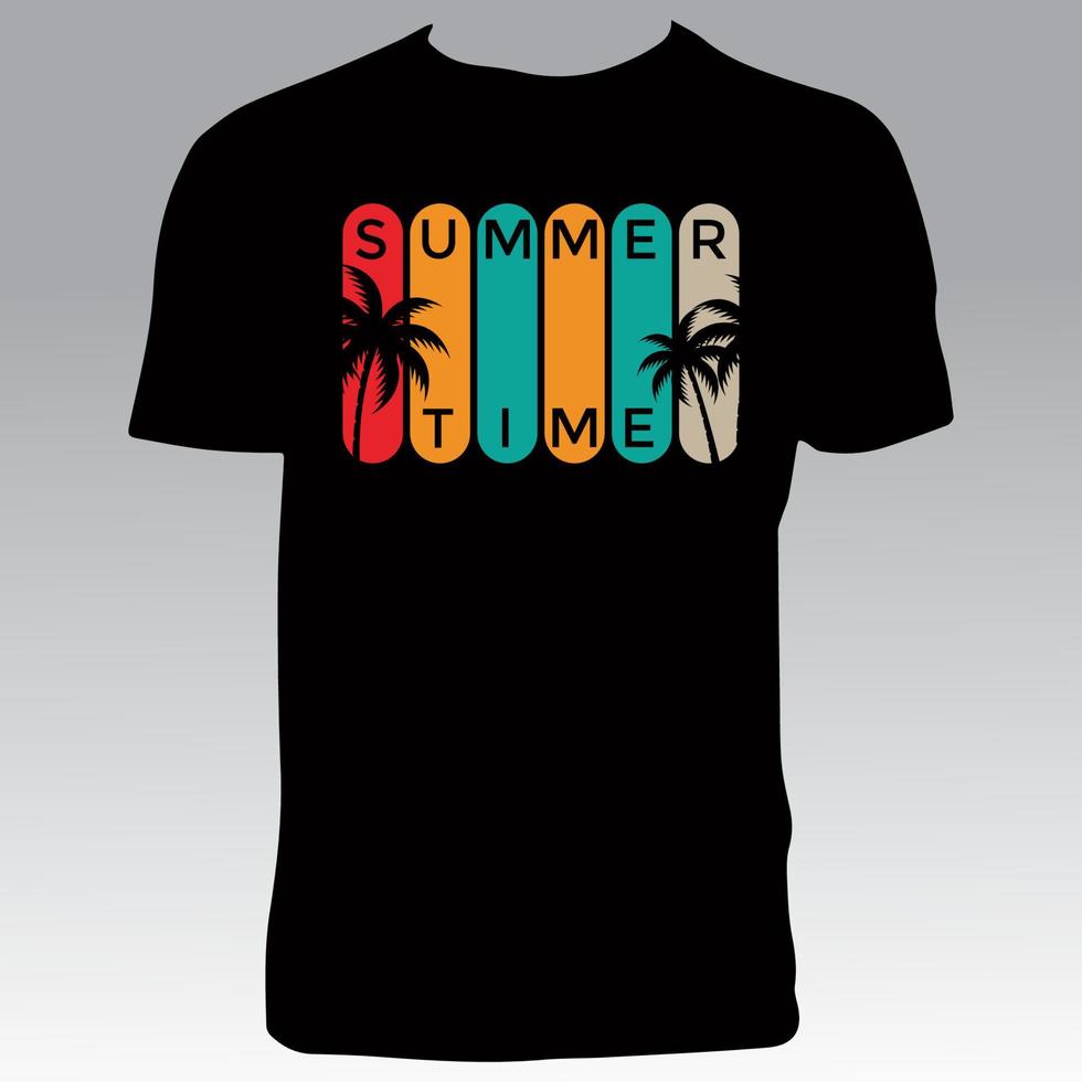 Sommer-Abenteuer-T-Shirt-Design vektor