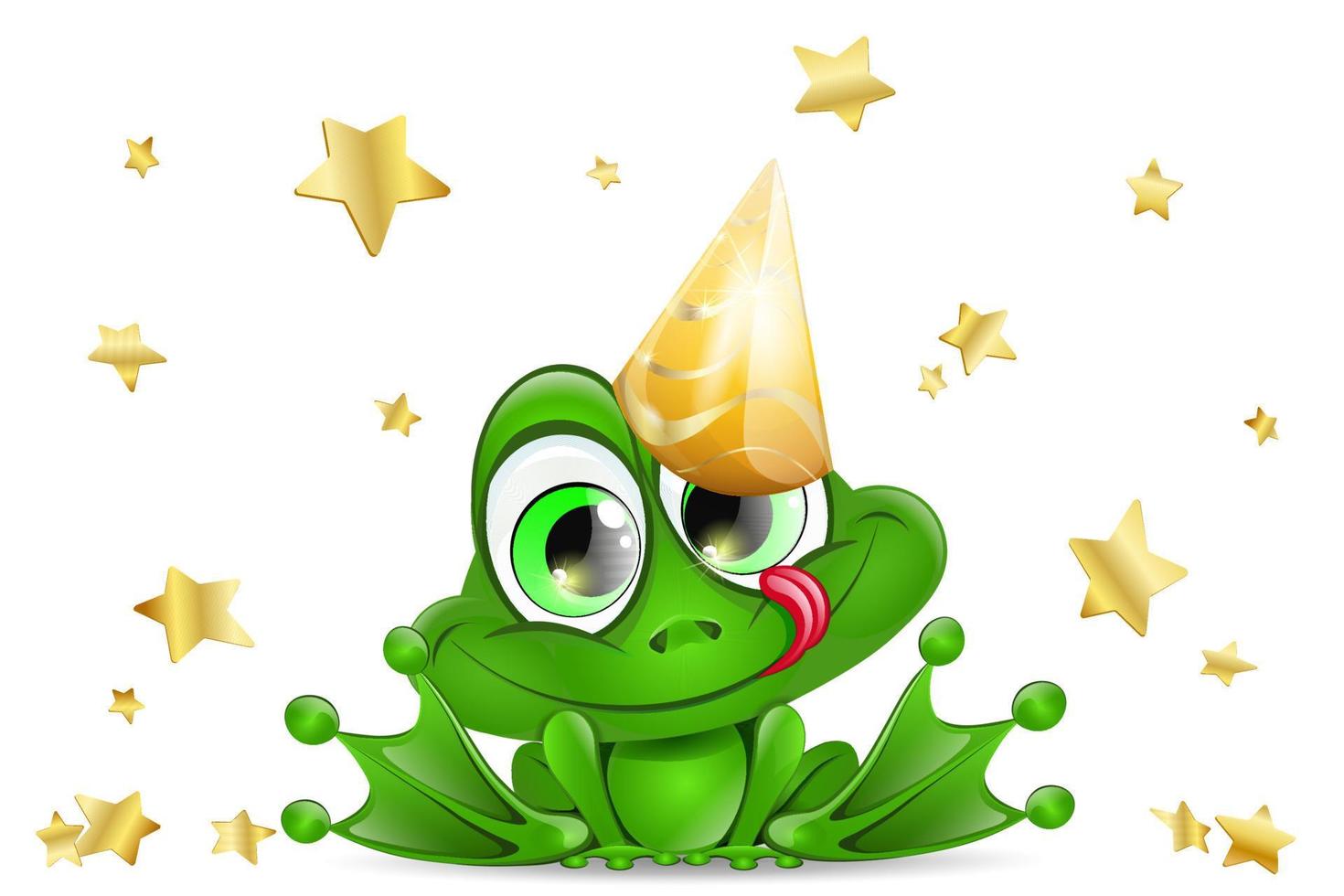 Frosch-Geburtstags-Cartoon vektor