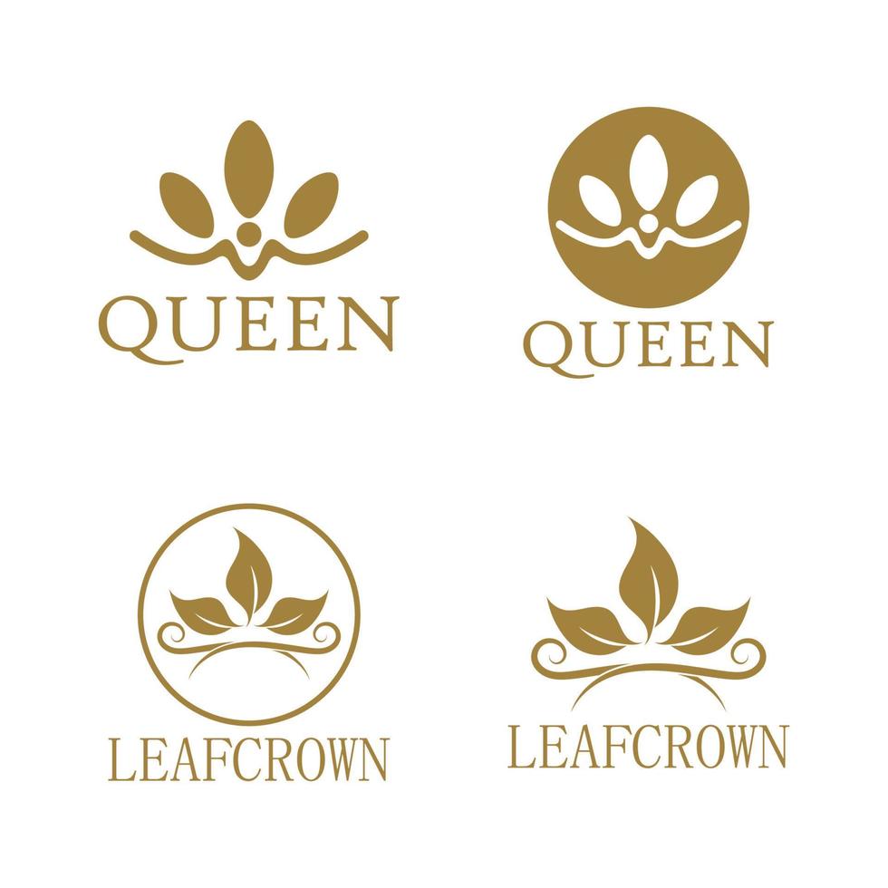 krona logotyp design vektor illustration design