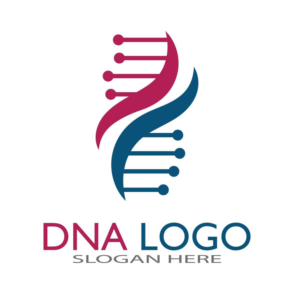 dna-vektor-logo-design-vorlage.modernes medizinisches logotype.laborwissenschaft symbol symbol.farbenfroher pharmakologie-zeichen-vektor vektor