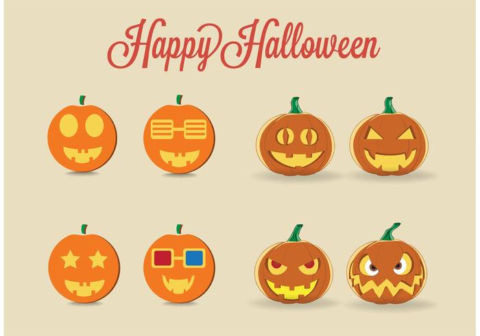 Gratis Vector Halloween Pumpor