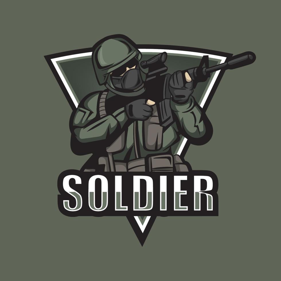 Soldat grüner Vektor