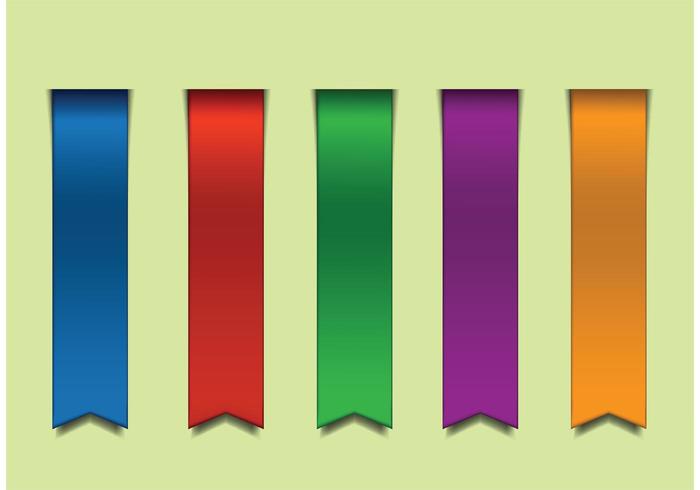 Gratis Färgrika Vector Ribbons