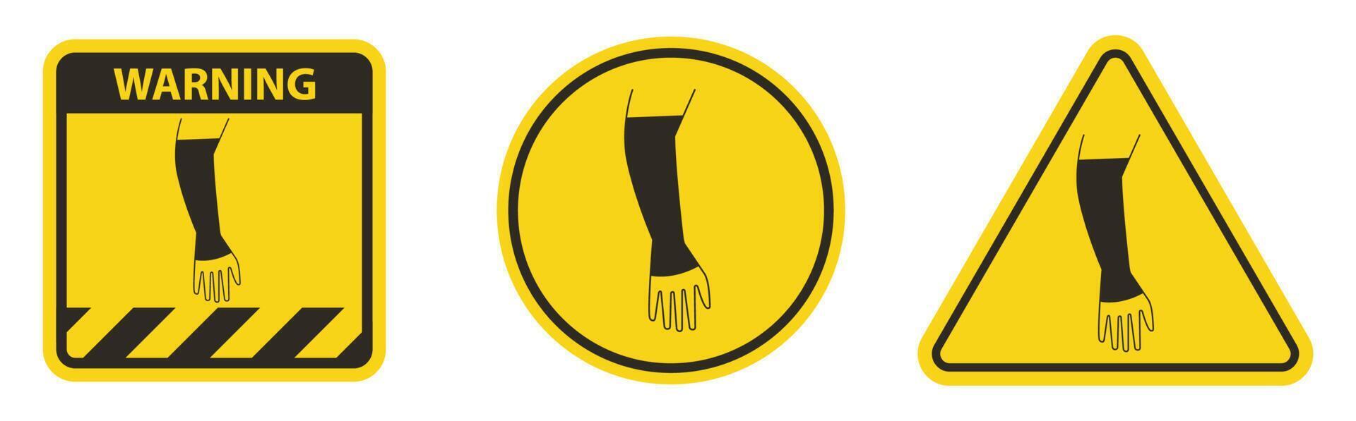 ppe icon.wear Tackle Hand Symbol isolieren auf weißem Hintergrund, Vektor-Illustration eps.10 vektor