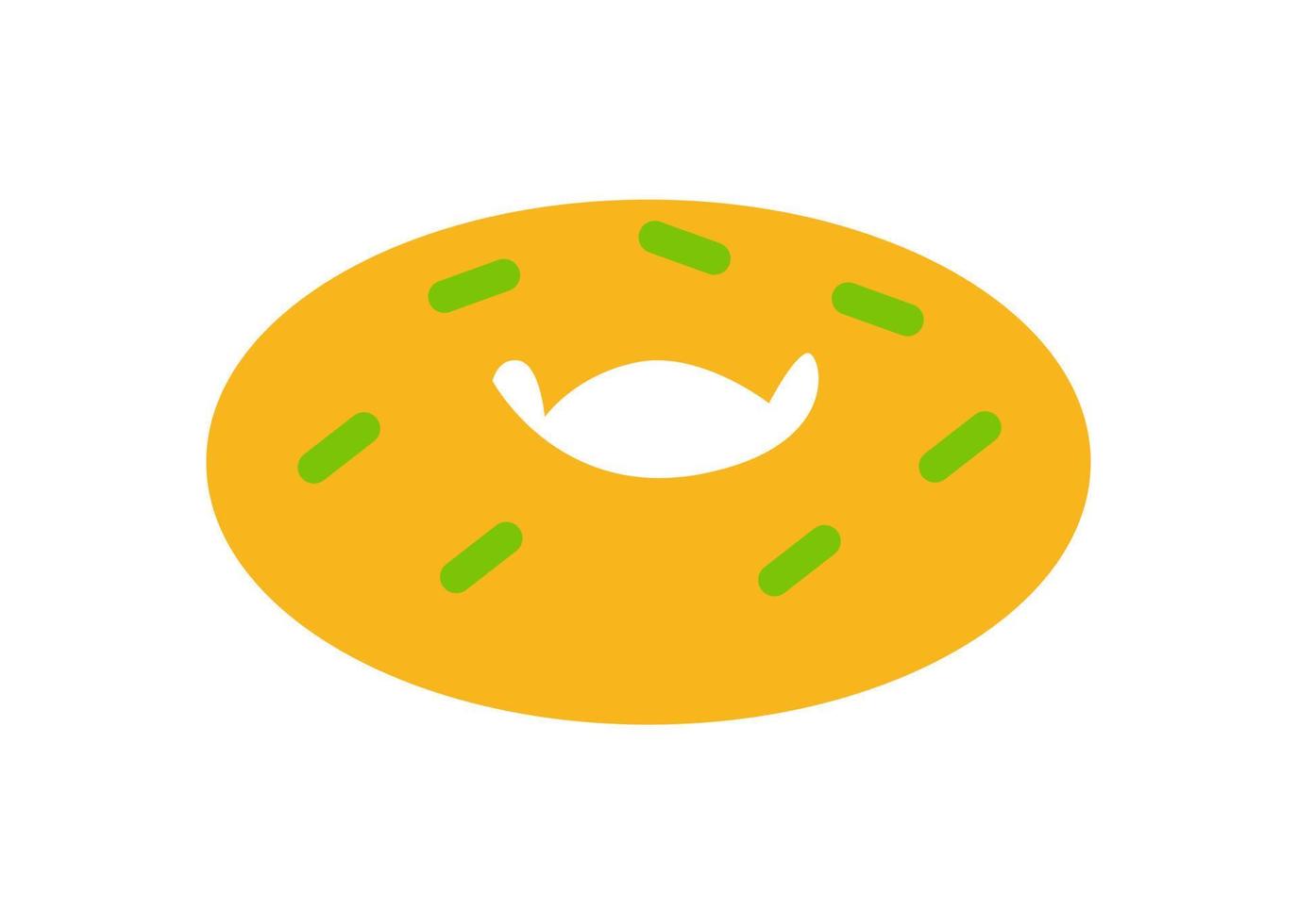 Donut-Form-Symbol oder Symboldesign vektor