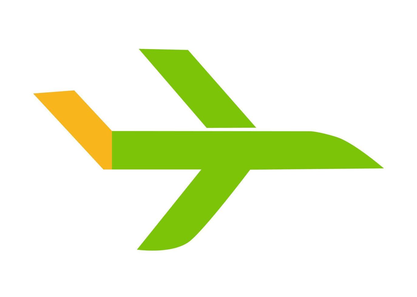 Vektordesign, Illustration, Symbol oder Symbol der Flugzeugform vektor