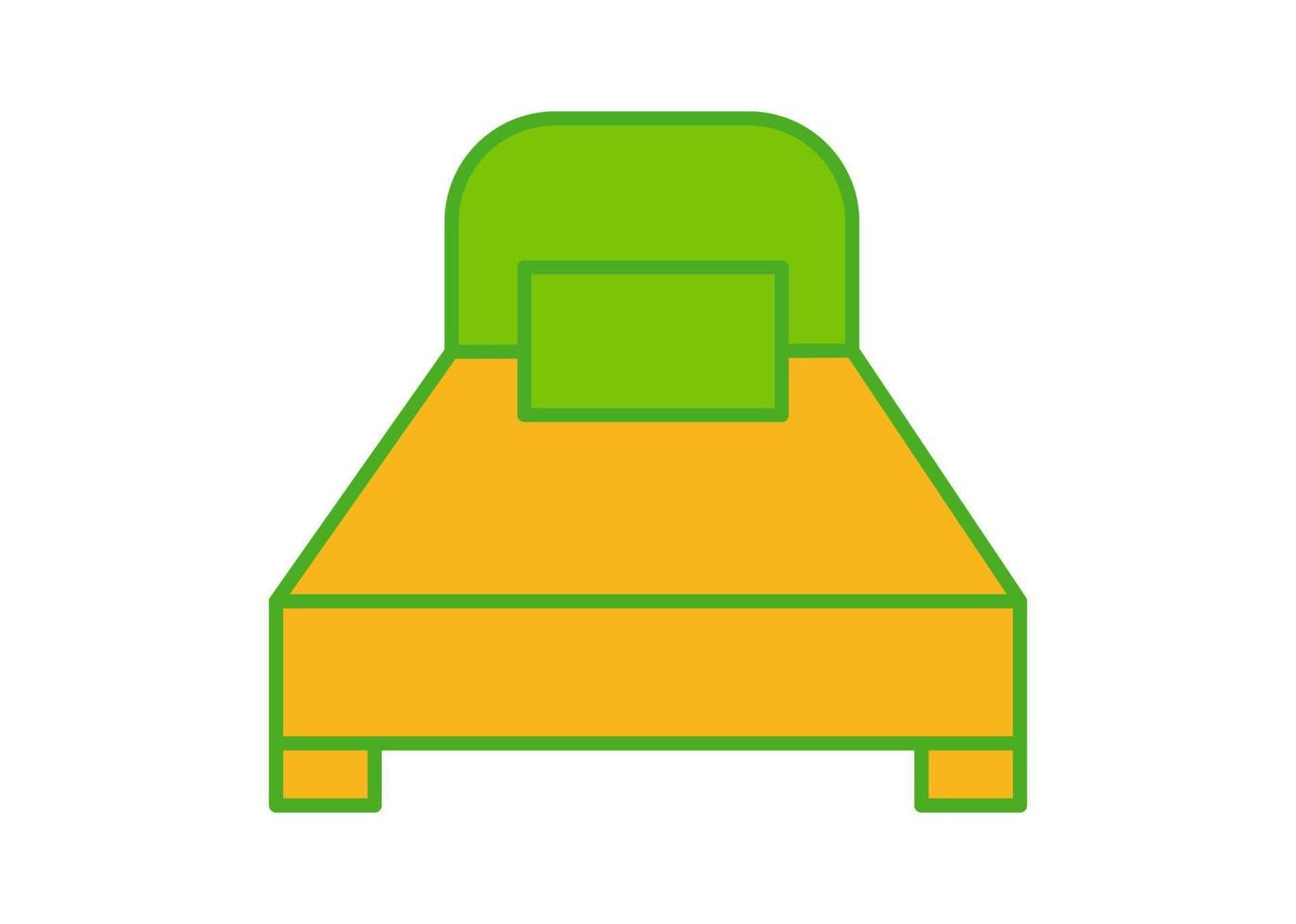 sovande säng ikon eller symbol design vektor