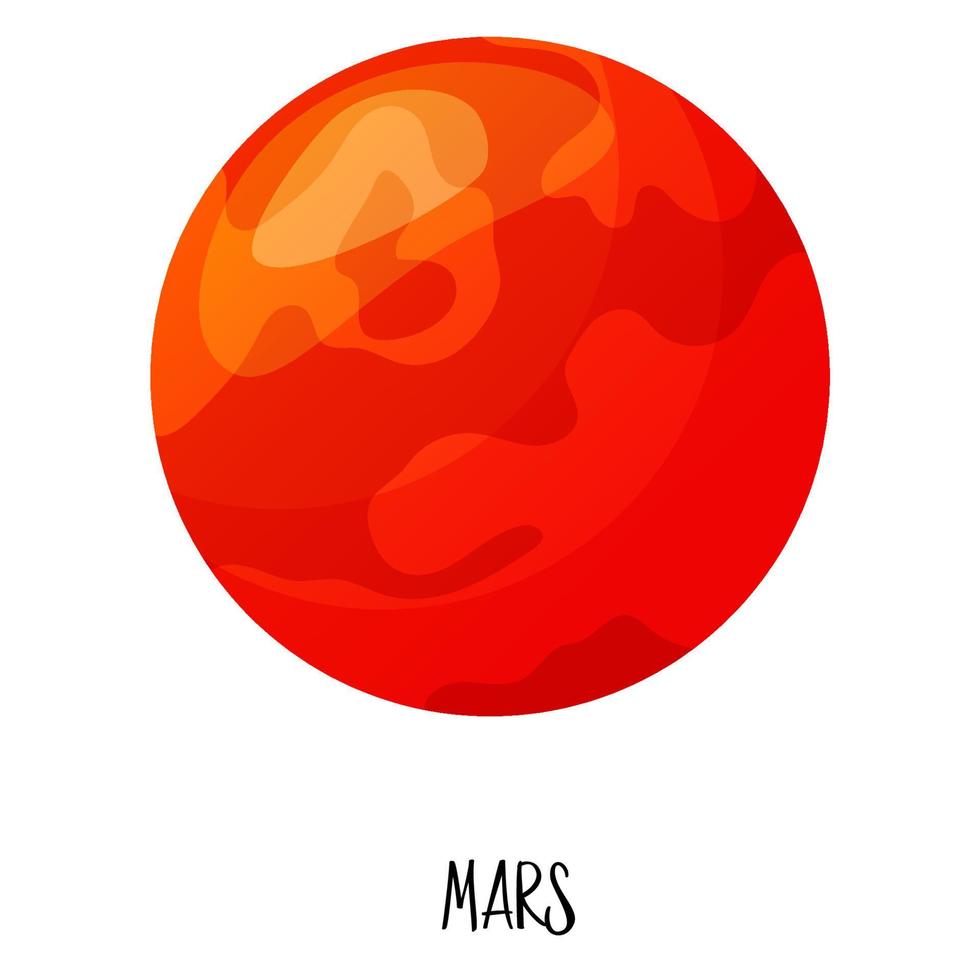 planetens solsystem, jorden mars jupiter. illustrationer vektorgrafik av solsystemet i platt design tecknad stil. solsystem affischdesign för barn som lär sig. rymdbarn. vektor