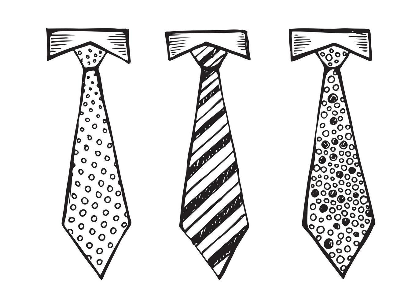 Krawatte handgezeichnete Vektor-Illustration vektor